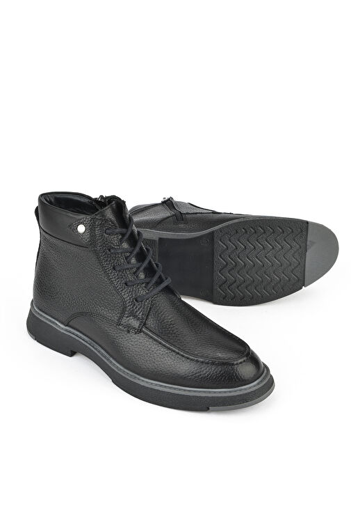 Ziya, Erkek Hakiki Deri Bot 1431024Z6601 Siyah - Görsel 5