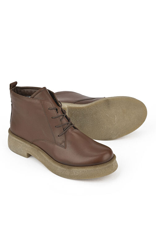 Ziya, Kadın Hakiki Deri Bot 14319Z66195 Taba - Görsel 4