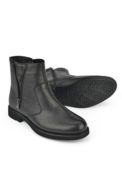 Ziya, Erkek Hakiki Deri Bot 14319Z2160 Siyah - Görsel 5
