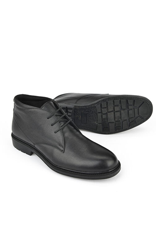 Ziya, Erkek Hakiki Deri Bot 14319Z7074 Siyah - Görsel 5