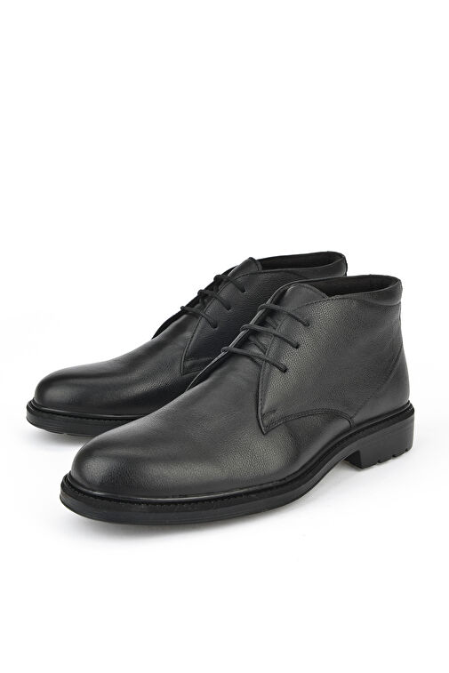 Ziya, Erkek Hakiki Deri Bot 14319Z7074 Siyah - Görsel 4