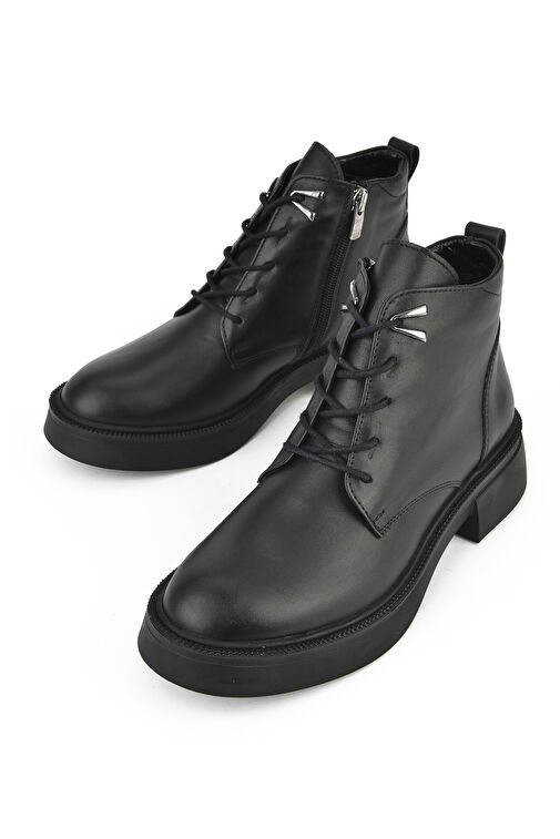Ziya, Kadın Hakiki Deri Bot 143359Z326 Siyah - Görsel 6