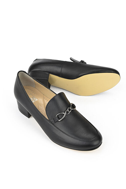 Ziya Siyah Kadın Deri Topuklu Ayakkabı 1431030Z1607_000 - Görsel 5