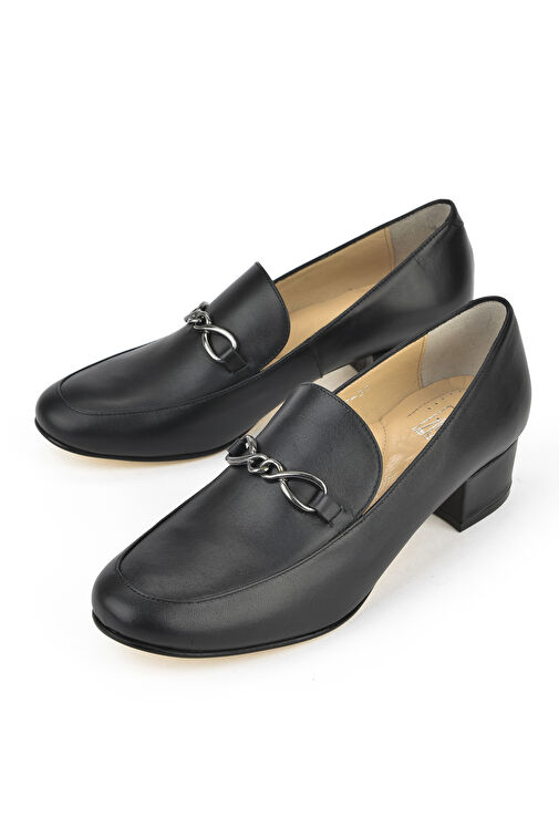 Ziya Siyah Kadın Deri Topuklu Ayakkabı 1431030Z1607_000 - Görsel 6