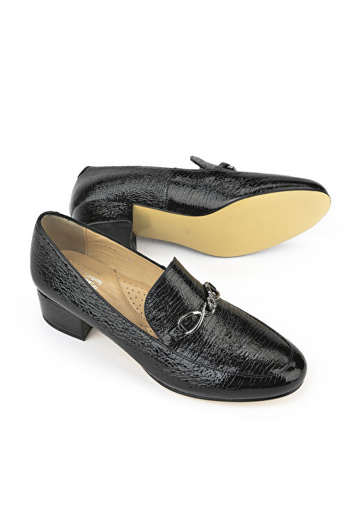 Ziya Siyah Kadın Rugan Topuklu Ayakkabı 1431030Z16072_000 - Görsel 5