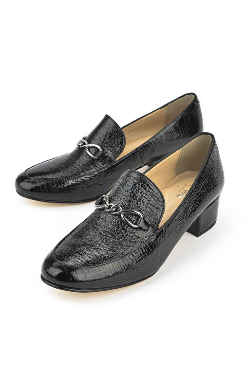 Ziya Siyah Kadın Rugan Topuklu Ayakkabı 1431030Z16072_000 - Görsel 6