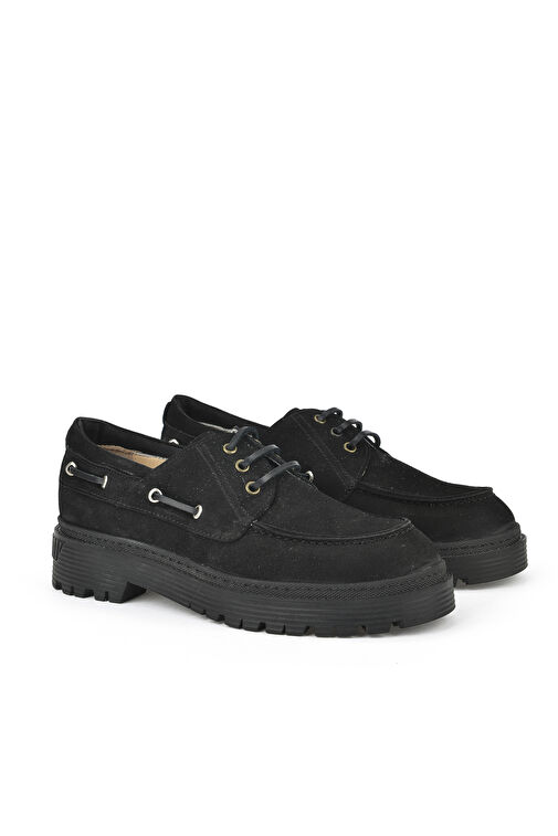 Ziya Siyah Kadın Süet Günlük Ayakkabı 1431030Z24160_000 - Görsel 3