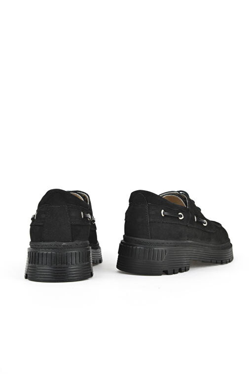 Ziya Siyah Kadın Süet Günlük Ayakkabı 1431030Z24160_000 - Görsel 4