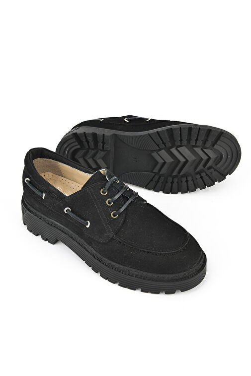 Ziya Siyah Kadın Süet Günlük Ayakkabı 1431030Z24160_000 - Görsel 5