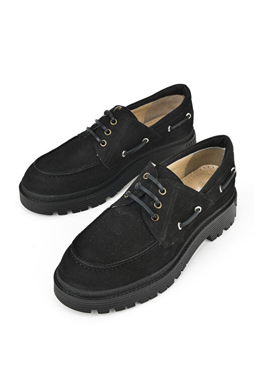 Ziya Siyah Kadın Süet Günlük Ayakkabı 1431030Z24160_000 - Görsel 6