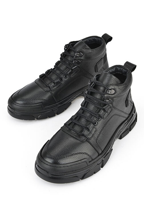 Ziya, Erkek Hakiki Deri Bot 1431040ZK2311 Siyah - Görsel 6