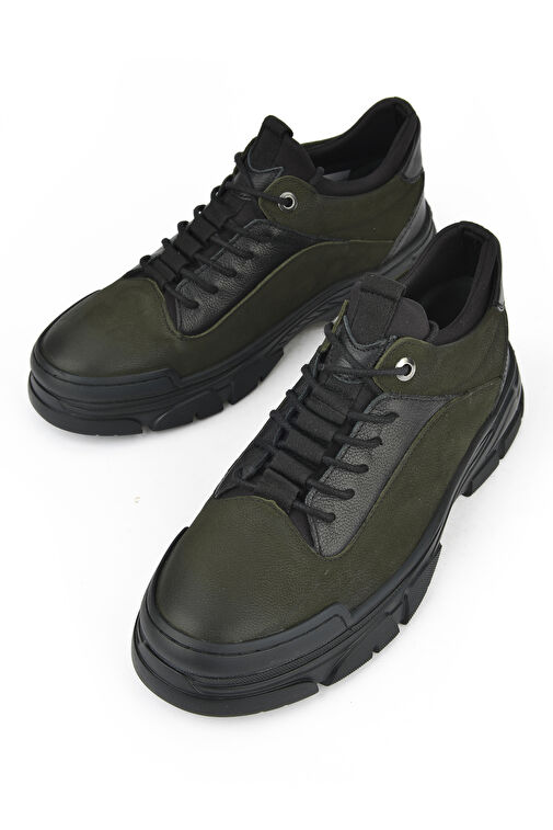 Ziya, Erkek Hakiki Deri Ayakkabı 1431040ZK2309 Haki - Görsel 2