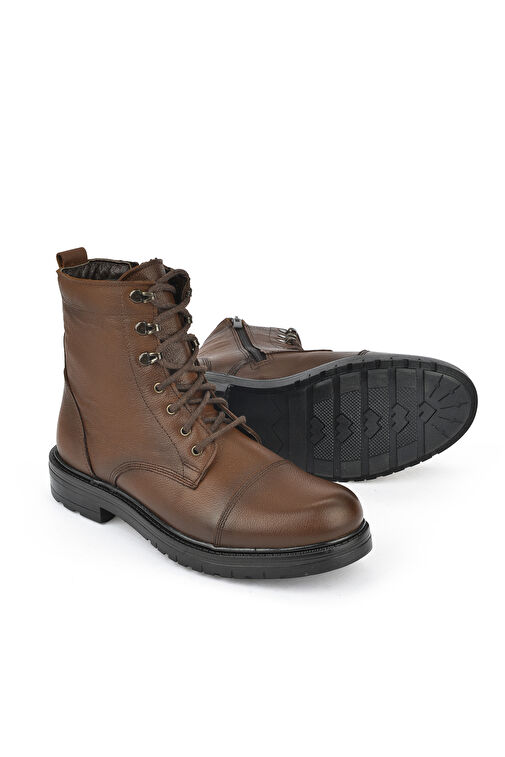 Ziya, Erkek Hakiki Deri Bot 1431040ZK1800 Taba - Görsel 5