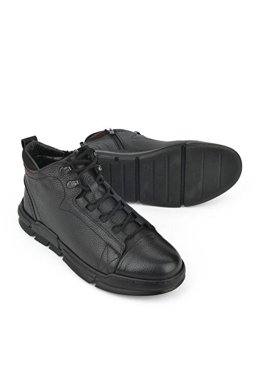 Ziya, Erkek Hakiki Deri Bot 1431040ZK2201 Siyah - Görsel 5