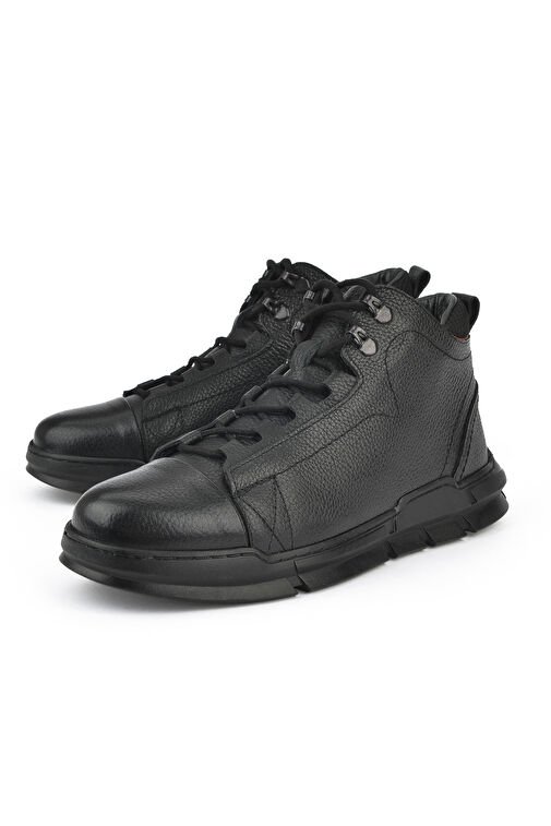 Ziya, Erkek Hakiki Deri Bot 1431040ZK2201 Siyah - Görsel 6