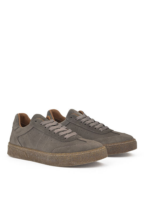 Ziya Taupe Kadın Süet Sneaker 1431000Z4251_366 - Görsel 3