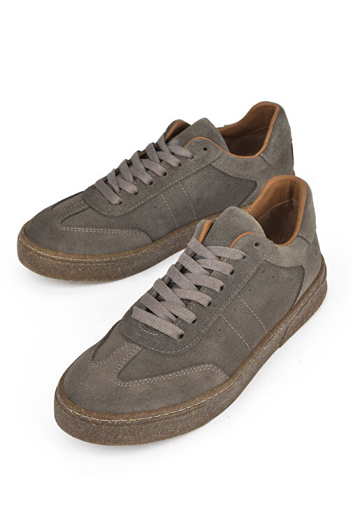 Ziya Taupe Kadın Süet Sneaker 1431000Z4251_366 - Görsel 6