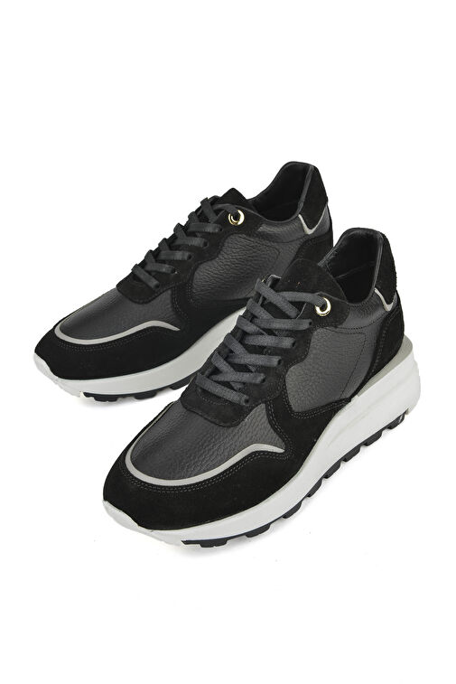 Ziya Siyah Kadın Deri Sneaker 1431000Z5831_000 - Görsel 6