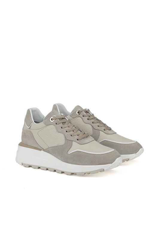 Ziya Bej Kadın Deri Sneaker 1431000Z5831_340 - Görsel 4