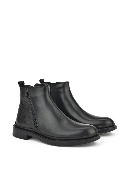 Ziya, Erkek Hakiki Deri Bot 143986Z4140 Siyah - Görsel 3