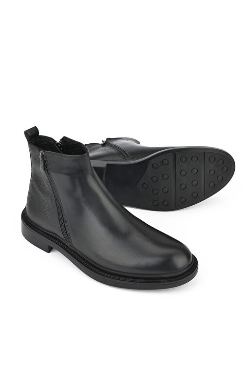 Ziya, Erkek Hakiki Deri Bot 143986Z4140 Siyah - Görsel 5