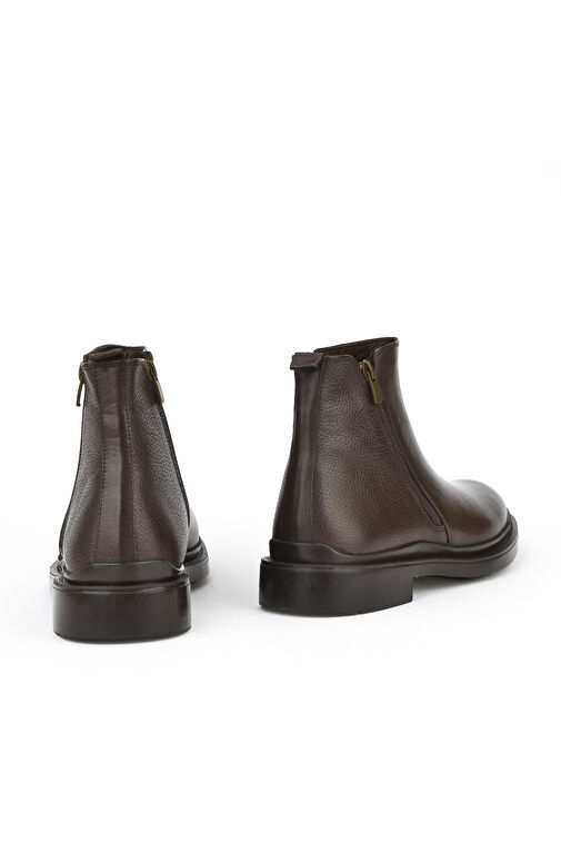 Ziya, Erkek Hakiki Deri Bot 143986Z4140 Kahve - Görsel 4