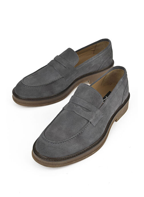 Ziya, Erkek Hakiki Deri Ayakkabı 1431043Z0212 Antrasit - Görsel 6