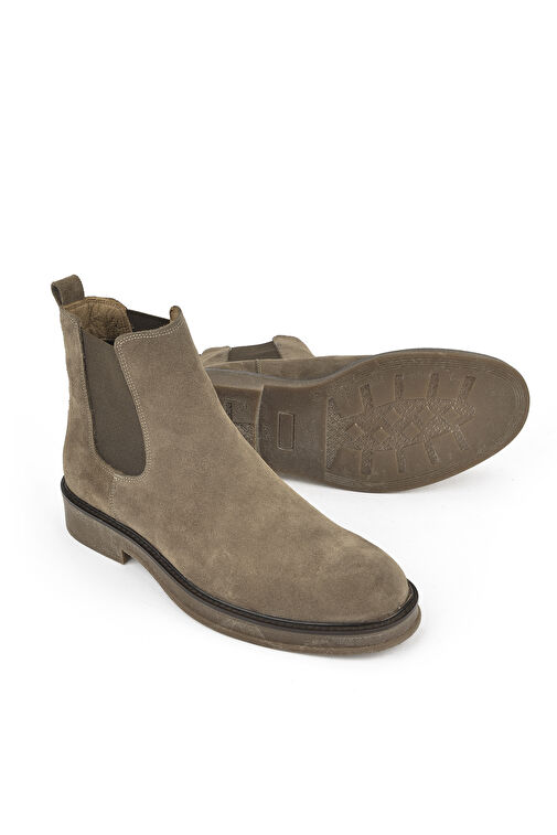 Ziya, Erkek Hakiki Deri Bot 1431043Z029 Vizon - Görsel 5