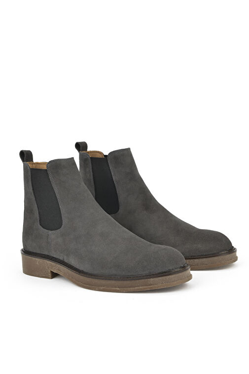 Ziya, Erkek Hakiki Deri Bot 1431043Z029 Antrasit - Görsel 3