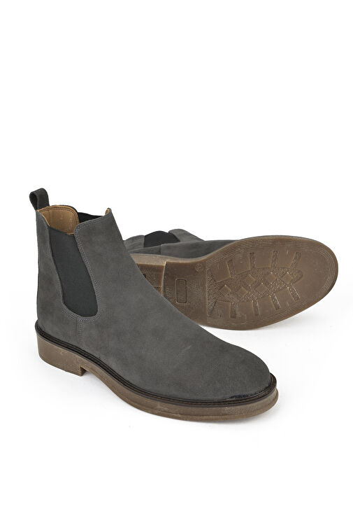 Ziya, Erkek Hakiki Deri Bot 1431043Z029 Antrasit - Görsel 5