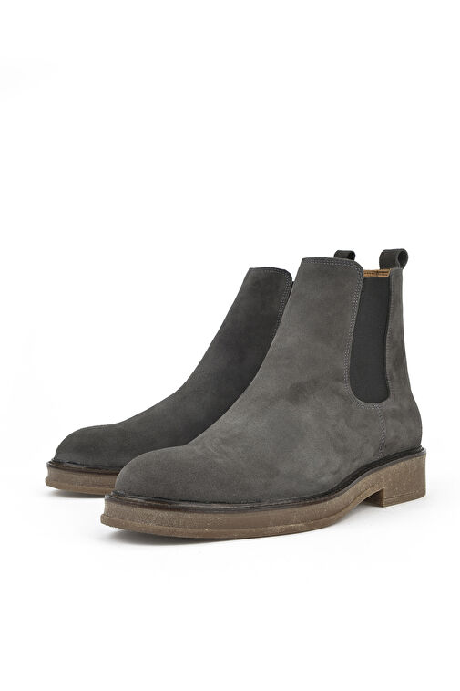 Ziya, Erkek Hakiki Deri Bot 1431043Z029 Antrasit - Görsel 6