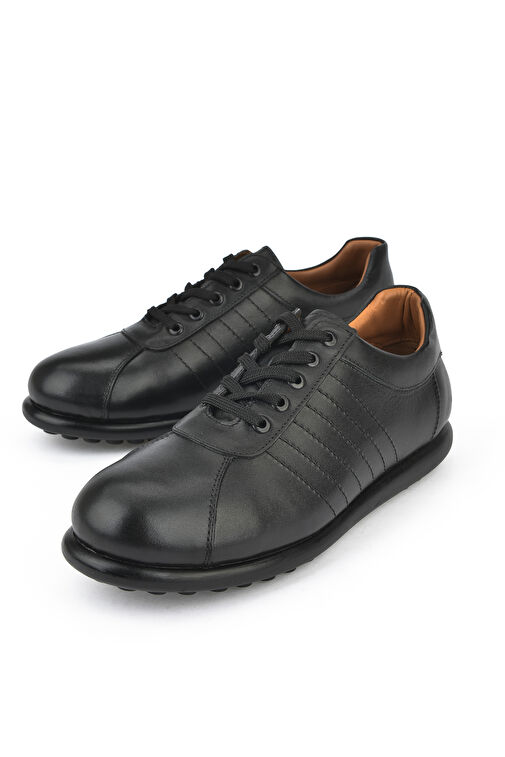 Ziya, Erkek Hakiki Deri Ayakkabı 143423Z312 Siyah - Görsel 6