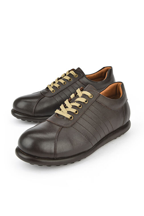 Ziya, Erkek Hakiki Deri Ayakkabı 143423Z312 Kahve - Görsel 6