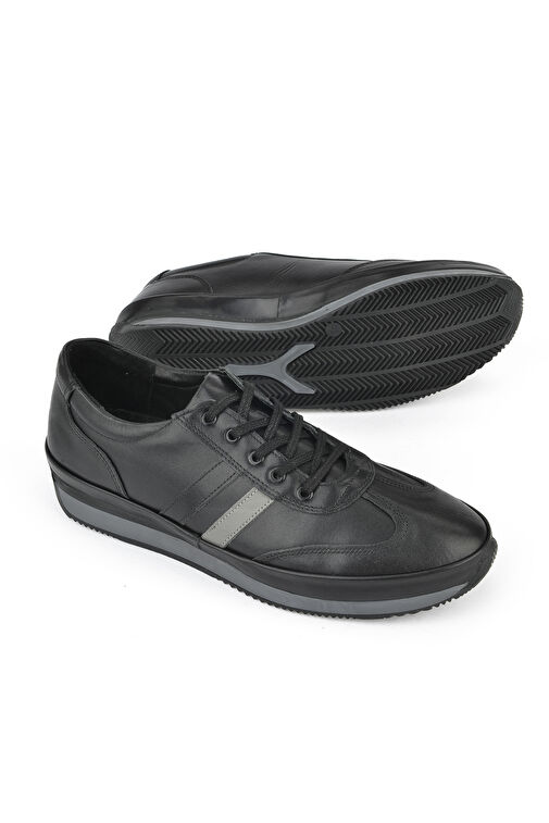 Ziya Siyah Erkek Deri Sneaker 143423Z78_000 - Görsel 2