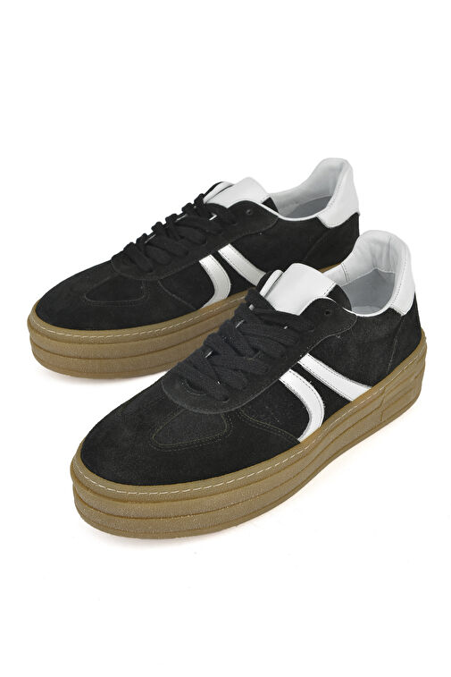 Ziya Siyah-Beyaz Kadın Deri Sneaker 1431000Z6640_000 - Görsel 6