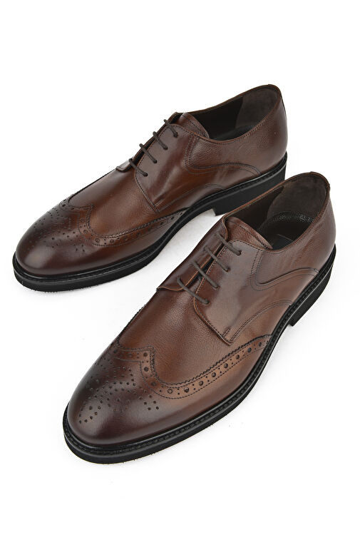 Ziya, Erkek Hakiki Deri Ayakkabı 143145Z6252 Taba - Görsel 6