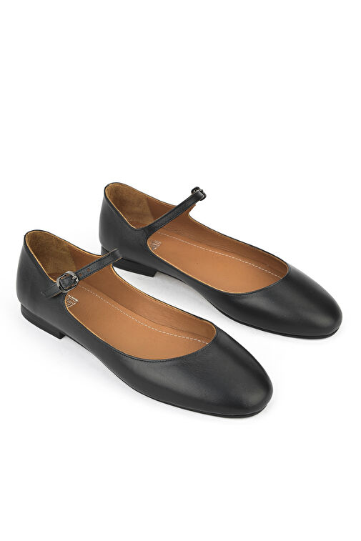 Ziya Siyah Kadın Deri Babet 1511044Z104_000 - Görsel 3