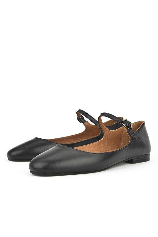 Ziya Siyah Kadın Deri Babet 1511044Z104_000 - Görsel 6