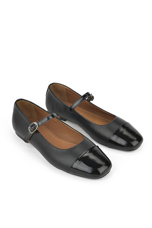 Ziya Siyah Kadın Deri Babet 1511044Z102_000 - Görsel 3