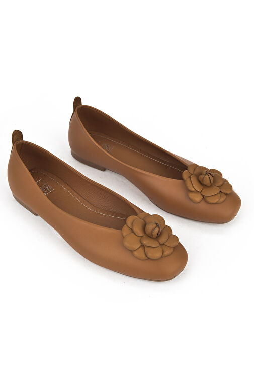 Ziya Taba Kadın Deri Babet 1511044Z106_320 - Görsel 3