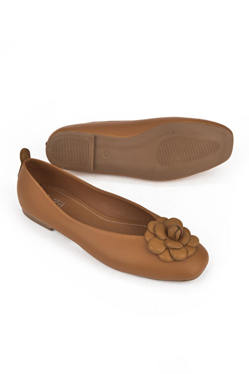 Ziya Taba Kadın Deri Babet 1511044Z106_320 - Görsel 5