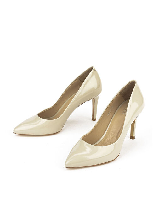 Ziya, Kadın Hakiki Deri Topuklu Ayakkabı 1511030Z42922 Bej - Görsel 5