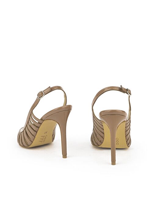 Ziya, Kadın Hakiki Deri Topuklu Ayakkabı 1511030Z2532 Koyu Bej - Görsel 4