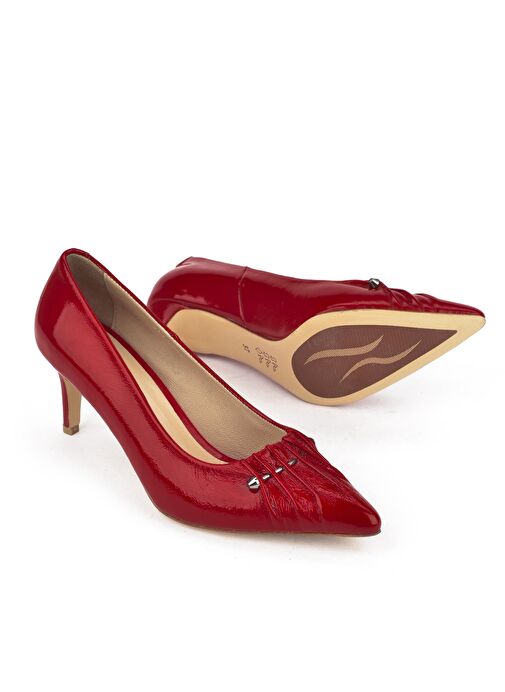 Ziya, Kadın Hakiki Deri Topuklu Ayakkabı 1511030Z2544 Kırmızı - Görsel 5