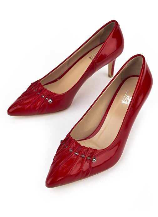 Ziya, Kadın Hakiki Deri Topuklu Ayakkabı 1511030Z2544 Kırmızı - Görsel 6