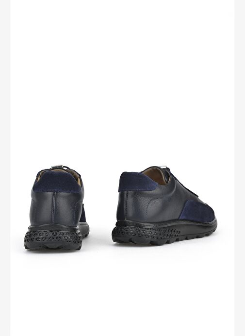 Ziya, Kadın Hakiki Deri Sneaker 143992ZN2003 Lacivert - Görsel 4