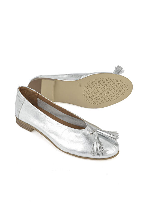 Ziya, Hakiki Deri Kadın Babet 1511033Z2145 Silver - Görsel 5