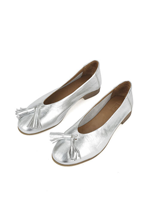 Ziya, Hakiki Deri Kadın Babet 1511033Z2145 Silver - Görsel 6