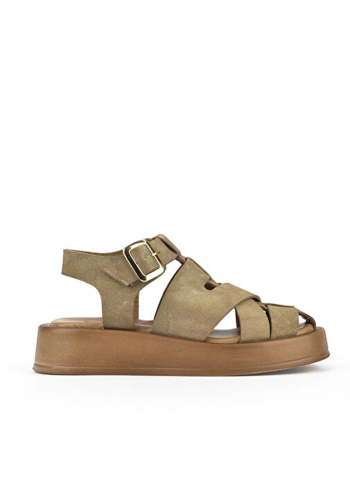 Ziya, Hakiki Deri Kadın Sandalet 1511033Z25013 Bej - Görsel 2