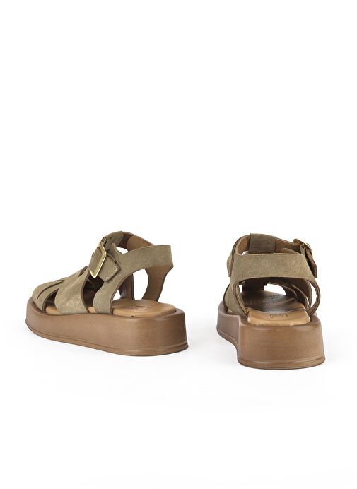 Ziya, Hakiki Deri Kadın Sandalet 1511033Z25013 Bej - Görsel 4